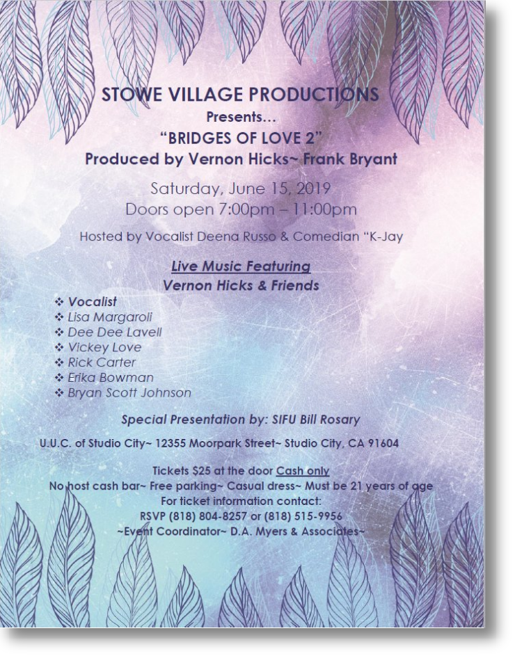 Bridges of Love Show 2 flyer